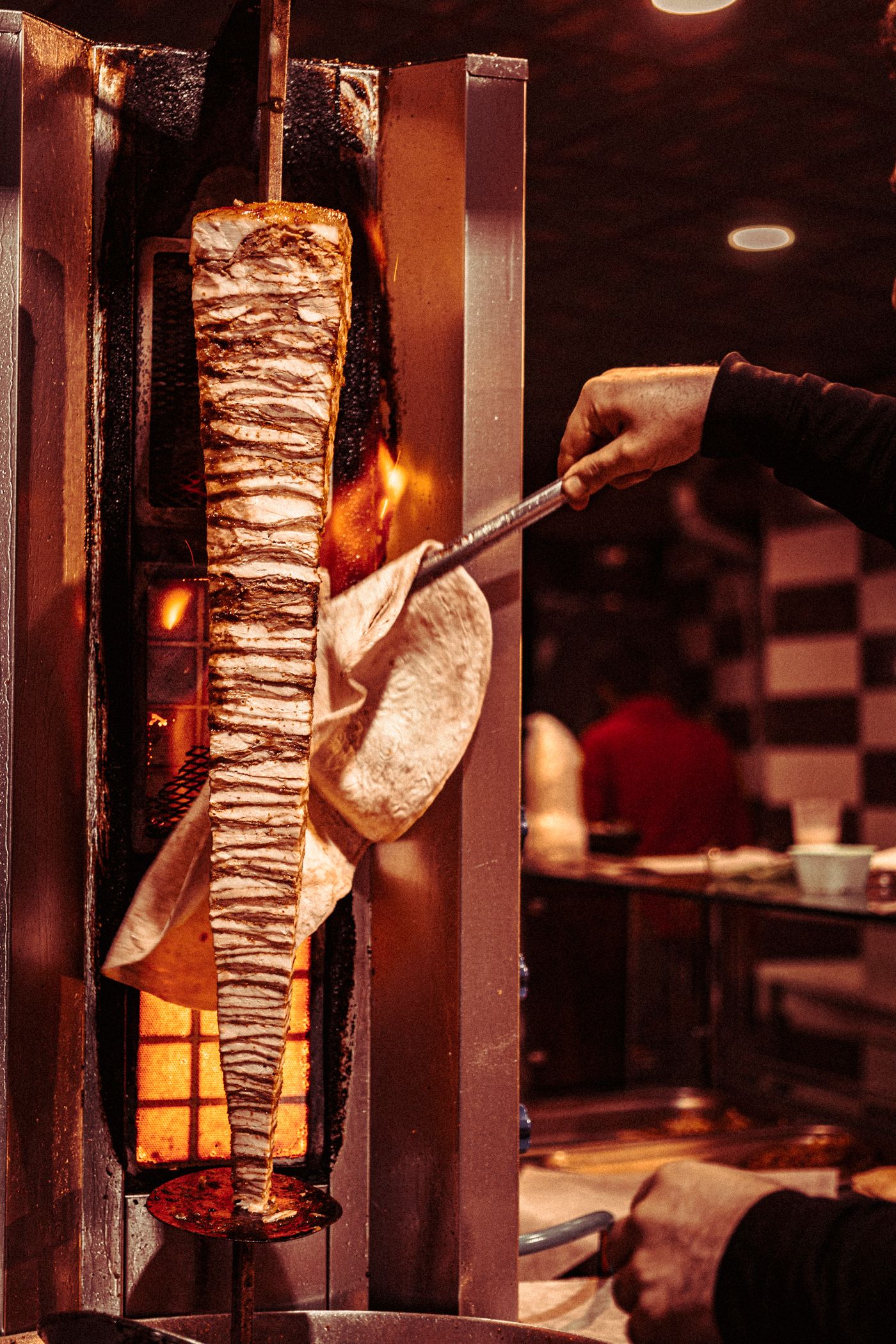 Shawarma vom Spiess